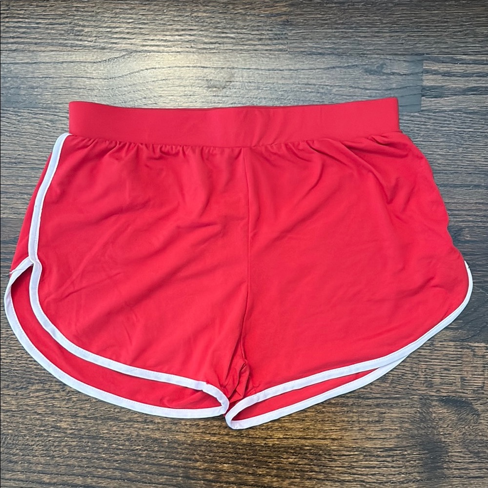 Red Women's Athletic Shorts